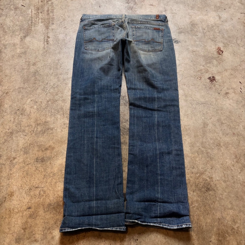 2000s 7 For All Mankind Flare Jeans Low Rise Y2K Denim Size 34